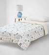 Product: Kids Original Cotton Weighted Blanket | Color: White Animal Party