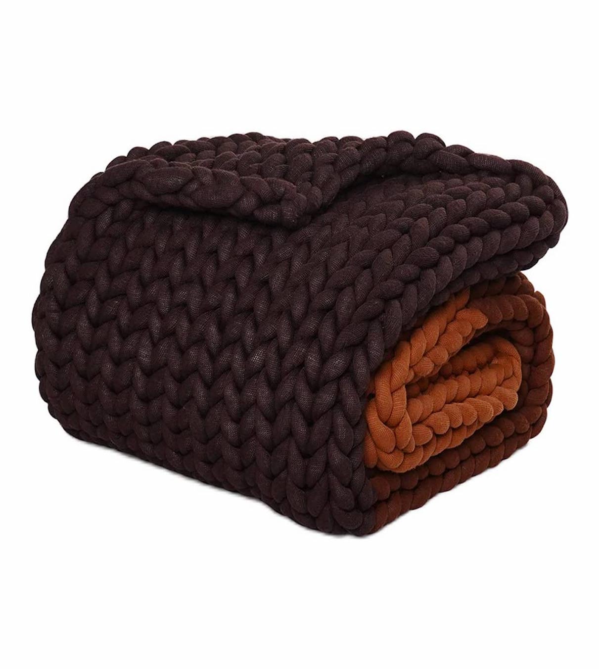 Product: Knitted Chunky Throw | Color: Caramel Autumn