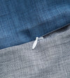 Product: Cotton-Linen Weighted Blanket Duvet Cover | Color: Reversible Blue Grey
