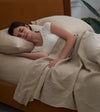 Product: French-Linen Weighted Blanket Duvet Cover | Color: Khaki