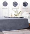 Product: Exclusive Cotton Weighted Blanket | Color: Dark Grey