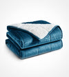 Product: Sherpa Fleece Weighted Blanket | Color: Midnight