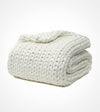 Product: Knitted Cooling Weighted Blanket | Color: Cooling White