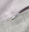 Product: Cotton-Linen Weighted Blanket Duvet Cover | Color: Reversible Purple Grey