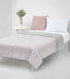 Product: Cotton-Linen Weighted Blanket Duvet Cover | Color: Reversible Purple Grey