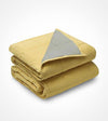 Product: Original Cotton-Polyester Weighted Blanket | Color: Reversible Yellow Green