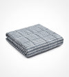 Product: Kids Original Cotton Weighted Blanket | Color: Blue-White Stripes_
