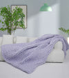 Product: Knitted Weighted Blanket | Color: Lavender Dream