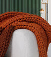 Product: Knitted Chunky Throw | Color: Caramel Autumn