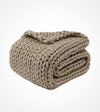 Product: Knitted Chunky Throw | Color: Beige