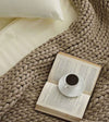 Product: Knitted Chunky Throw | Color: Beige