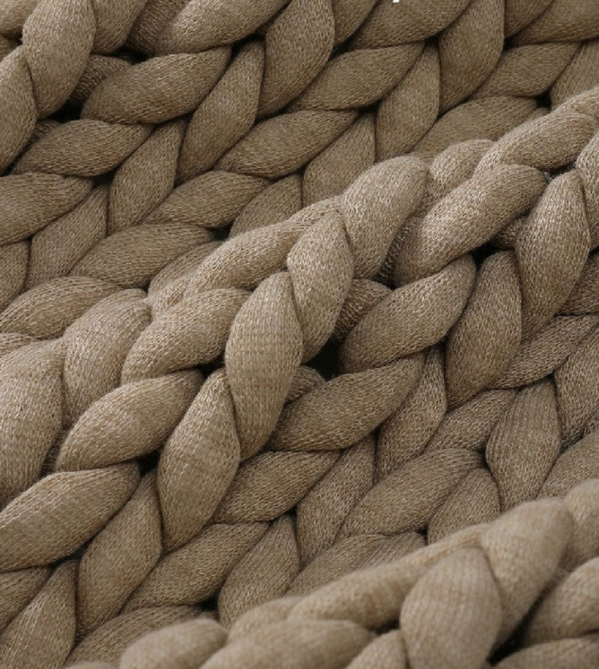 Product: Knitted Chunky Throw | Color: Beige