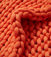 Product: Knitted Weighted Blanket | Color: Orange_