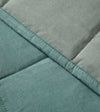 Product: Original Cotton-Polyester Weighted Blanket | Color: Reversible Deep Green Grey