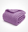 Product: Knitted Weighted Blanket | Color: Lilac