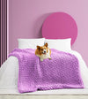Product: Knitted Weighted Blanket | Color: Lilac_