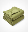 Product: Cooling Bamboo Weighted Blanket | Color: Moss_
