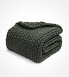 Product: Knitted Chunky Throw | Color: Olive
