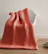 Product: Knitted Chunky Throw | Color: Exotic Orange