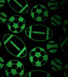 Product: Soft Weighted Blanket Duvet Cover | Color: Luminous Glow Football_