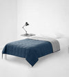 Product: Original Cotton Weighted Blanket | Color: Sateen Peacock-Grey Reversible_