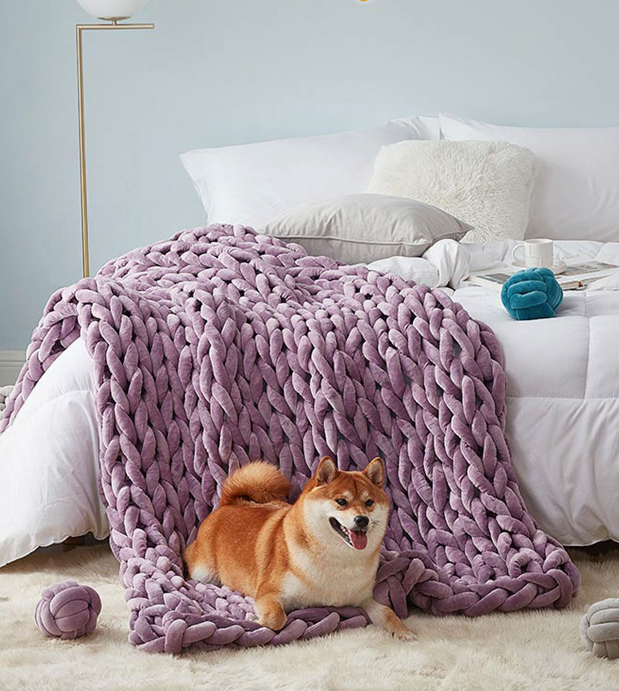 YNM Velvet Knitted Weighted Blanket YNM