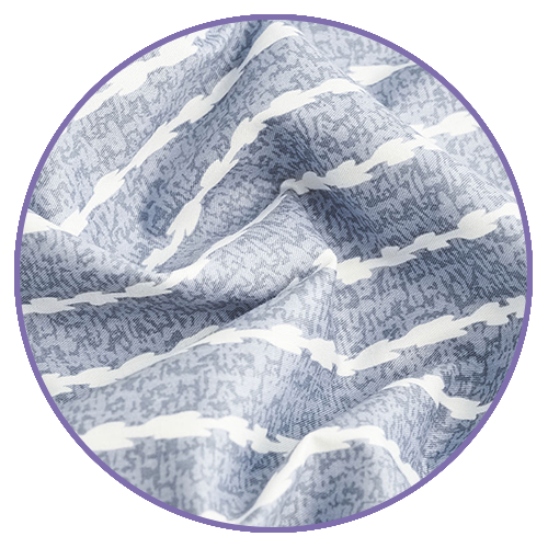 Product: Cotton Weighted Blanket Duvet Cover | Swatch: Blue White Stripe_
