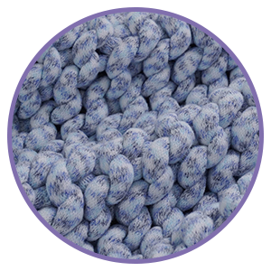 Product: Knitted Weighted Blanket | Swatch: Blue Baby's Breath