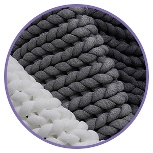 Product: Knitted Chunky Throw | Swatch: Gradient Grey