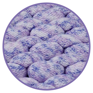 Product: Knitted Weighted Blanket | Swatch: Lavender Dream