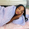 Product: Knitted Chunky Throw | Color: Iris Lavender